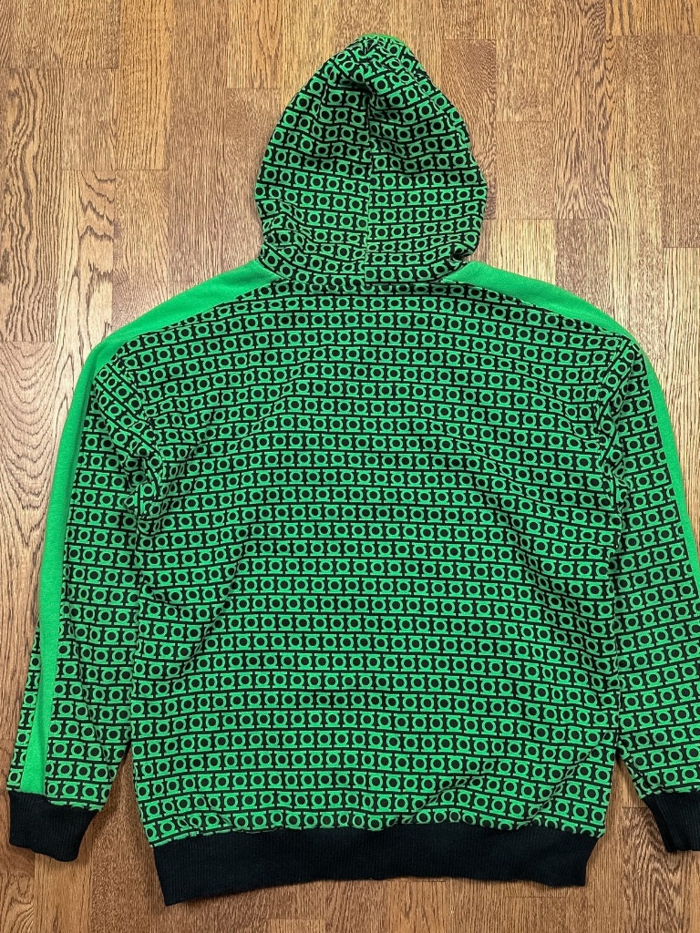 Green Lantern 2011 Movie Reversible All Over Ryan Reynolds Zip Hoodie Mens L - Picture 2 of 9